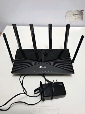 TP-LINK Archer AX4400 Wi-Fi 6 Wireless Router, Black, 4-Port Gigabit