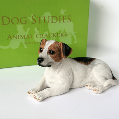 Jack Russell Terrier figurine realistic sculpture ornament Dog lover gift boxed
