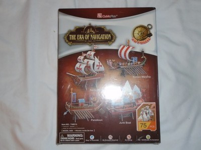 CubicFun 3D Puzzle Ship-Series ''The Era of Navigation'' T4001h - 75 Pieces - NEW