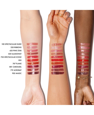 DIOR Rouge Forever Liquid Sequin Duo Lipstick #220 Ribbons, NIB