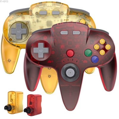 2 PACK Wireless N64 Controller w/Rumble Pak for Nintendo N64 (N64) Rechargeable