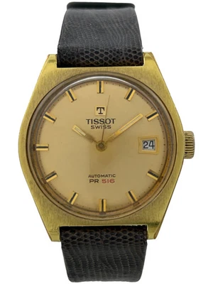 Herrenarmbanduhr Tissot PR 516 Automatik Kal. 2481 mit Datum, funktioniert - Bild 1 von 4