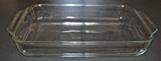 Pyrex 233 R Clear Glass 3 Quart 13x9x2 Casserole Baking Lasagna Dish Handles
