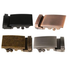 Mens Metal Automatic Slide Buckle Replacement Ratchet Belt Buckle