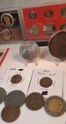 Coin Lot US and World.  1881 S Morgan Silver Dollar.  Mint /Proof Sets. 34 Coins