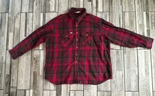 Carhartt  Flannel Button Up Plaid Red Heavy Weight  Men’s Size 3XL