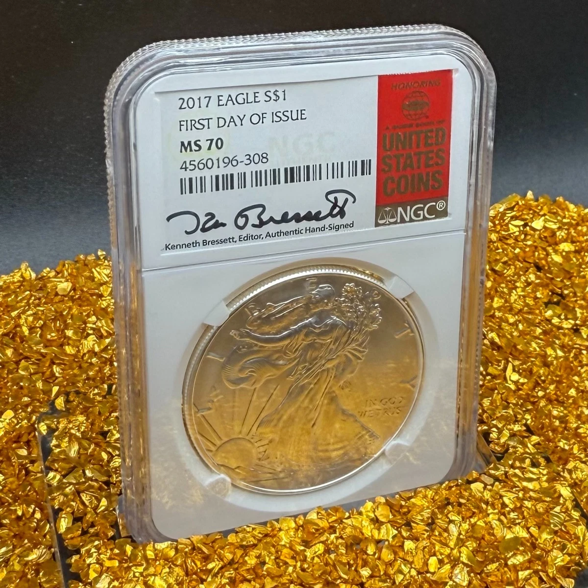 25+ American Eagle MS 70 Graded 2017 Silver Bullion Coins for sale