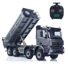 1/14 RC Dump Truck BZ 3363 8*8 2Speed Flowing Water Light Flysky ST8 Radio Model