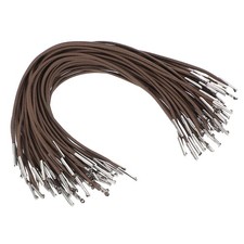 50 Pcs 10 Inch Elastic Barbed Cord 2 mm Loop Stretch Round String Khaki