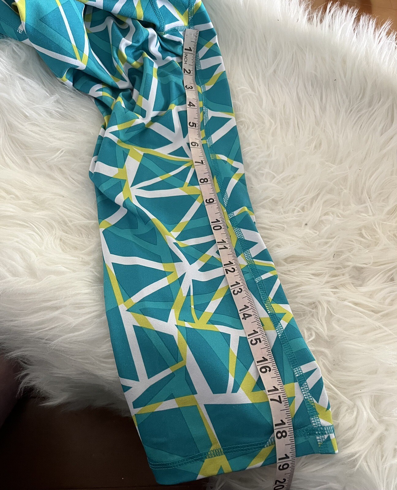 💚Fun Geometric Pattern Womens Large Activewear C… - image 3