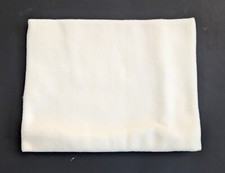 Neck Warmer Gator Gaiter Face Mask -Fleece - Cream Off White Ivory - Made in USA