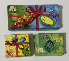 A Bugs Life Clip-Tock Watch Collection McDonalds Toys 1998 Set of 3 Brand New