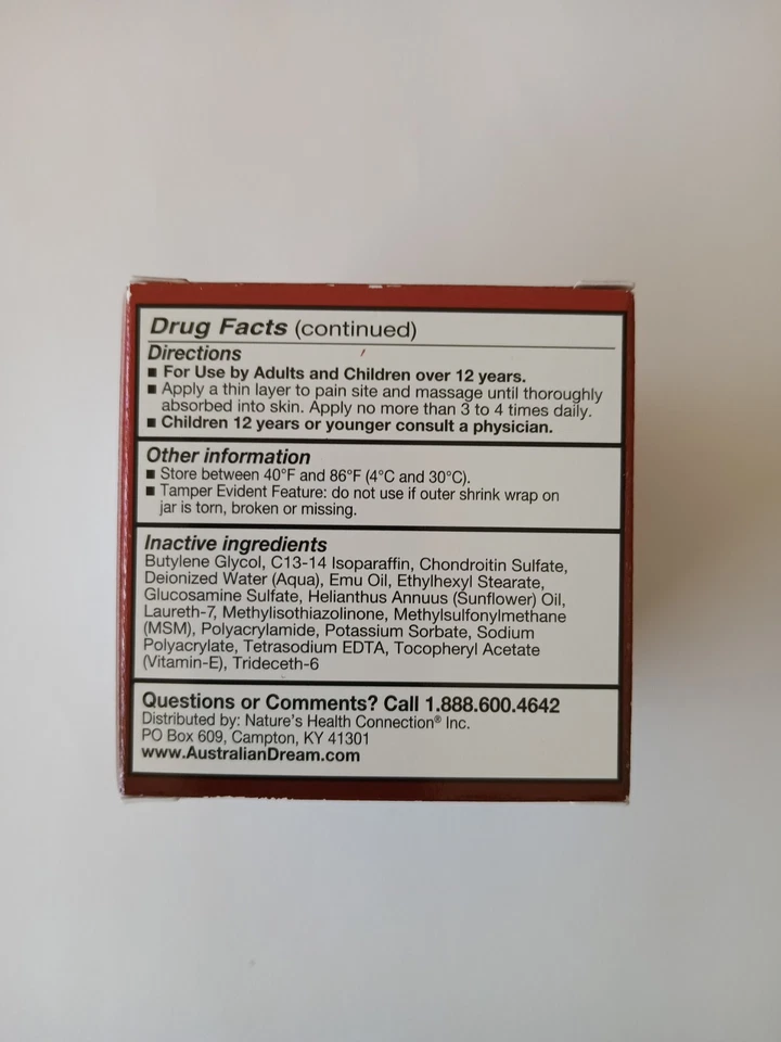 Crema para aliviar el dolor de artritis Australian Dream 4 oz Foto 3 de 4