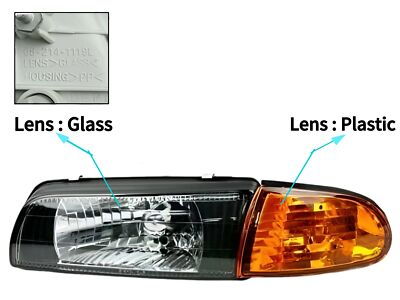 Front Headlight Lamp For Mitsubishi Lancer Evolution EVO 1 2 3