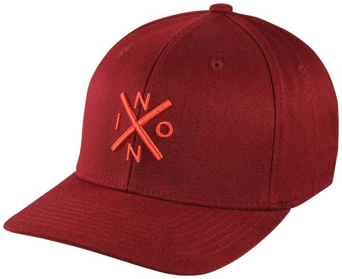 Nixon Exchange Flexfit Hat - Burgundy 