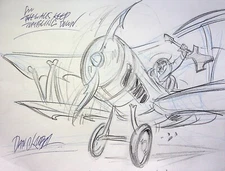 Darkstalkers 1995 The Animated Series SIGNED DAN KUBAT Hand Drawn Character Art