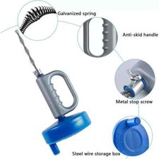 7M Drain Unblocker Tool Snake Hair Remover Bath Sink Pipe Plumber Cleaner