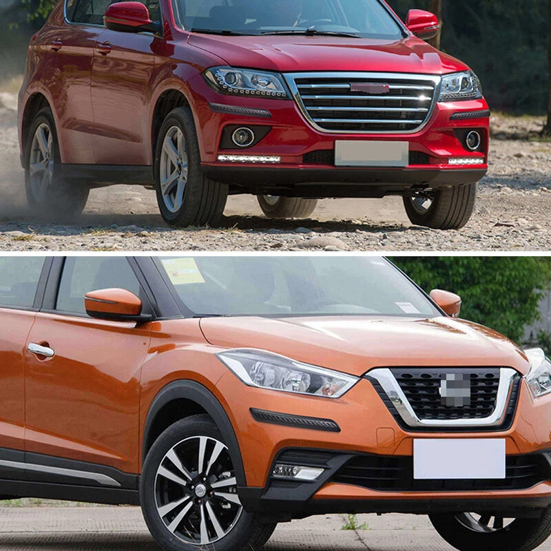 2x Parachoques automático para automóvil SUV tira de goma antiarañazos protección anticolisión adornos PVC Foto 3 de 4