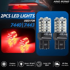 Pair For Vauxhall Astra J 580 7440 T20 W21W LED Tail Stop Brake Light Bulbs Red