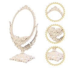  Vanity Mirror Makeup Standing Retro Countertop Tabletop Old Fashioned