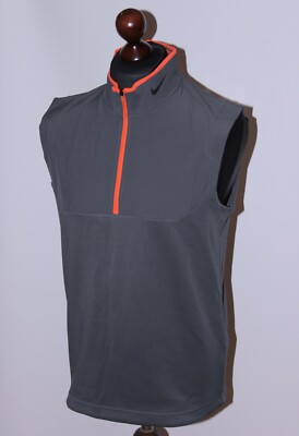 Nike Golf Tour Performance Dri Fit Herren Grau Weste Weste Gr. S
