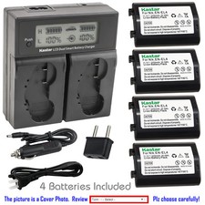 Kastar Battery LCD Dual Fast Charger for Nikon Genuine Quick Charger MH-21 MH-22