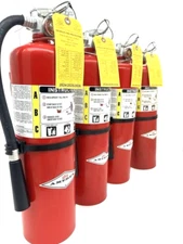 10LB ABC FIRE EXTINGUISHERS (Refurbished)  Set of 4