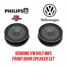 VW GOLF MK5 FRONT DOOR SPEAKERS LEFT AND RIGHT 4 PIN 1K0035454P 04-08 GENUINE 
