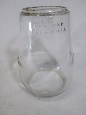Vintage Dietz 6H Fit-Zall Loc-Nob Klarglas Ersatzlaterne Globus