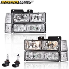 Fit for 1994-2000 Gmc C10 C/K Suburban Clear Corner Headlight Bumper Lamp