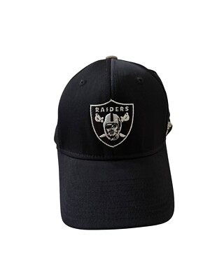 RAIDERS ブラックハット Reebok NFL Equipment Oakland Raiders Hat Black Cap Men's Size S-M