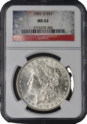 1902-O Morgan Silver Dollar $1 NGC MS63 CERTIFIED 6256526-089