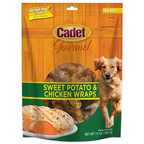 Cadet Gourmet Sweet Potato & Chicken Wraps Dog Treats - Healthy & Natural 