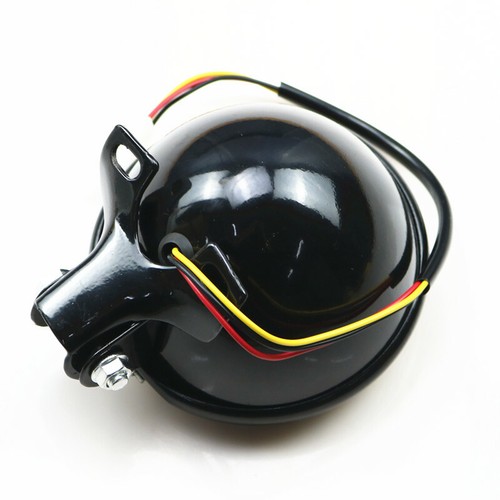 Ambre 5 "LED Phare Moto Cruiser Chopper Café Racer Old School Vintage - Afbeelding 6 van 10