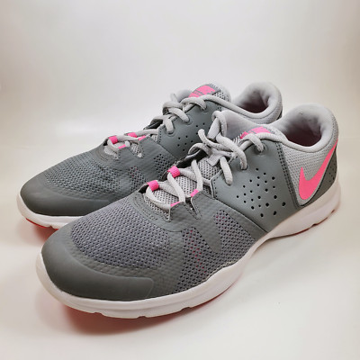 Nike Core Motion TR 3 Mesh Cross-Training Shoes Gray & Pink Womens Size 9