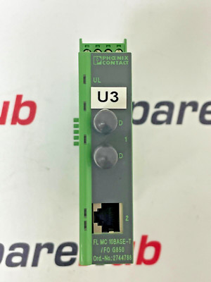 PHOENIX CONTACT 2744788 FL MC 10BASE-T/FO G850 LWL-Wandler 24VDC