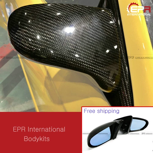 For HONDA 99-00 EK CIVIC 3Door Carbon Fiber 2Pcs Rear view Mirror Replacement