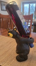 Bearfoots Bears by Jeff Fleming  Julio  Black Bear Wine Bottle Holder