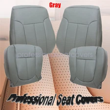 Fits 2011-2016 Ford F250 XL W/T Driver & Passenger Bottom & Top Seat Cover Gray