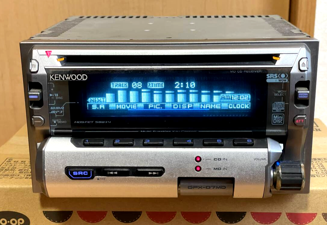 KENWOOD DPX-07MD 希少 Kenwood DPX-07MD Used 2DIN CD MD AUX