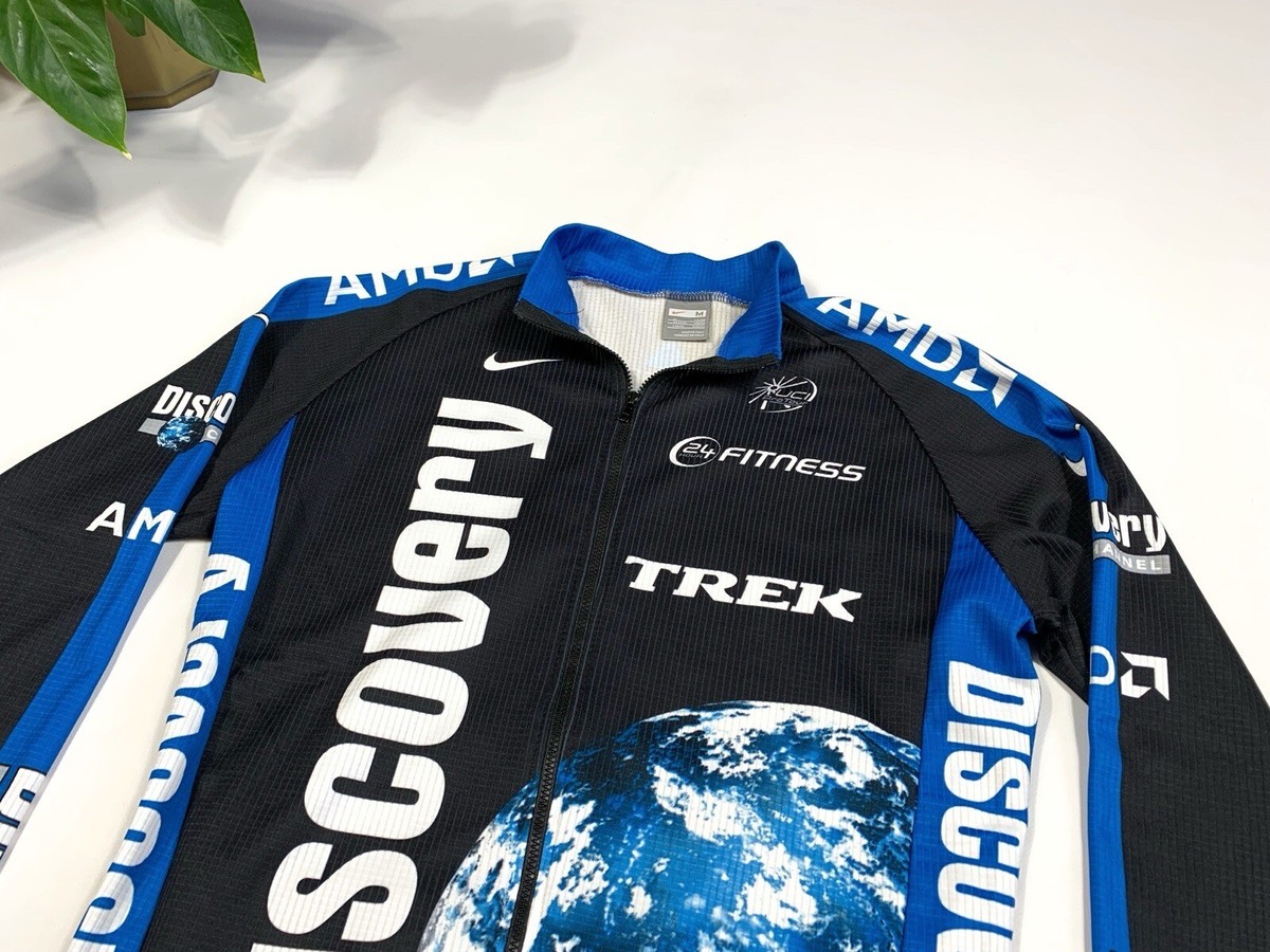Nike Discovery Channel Trek Cycling Jersey Long Sleeve Size