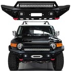 Vijay Fits 2007-2014 1st Gen FJ Cruiser Front Bumper w/Winch Plate and LED light
