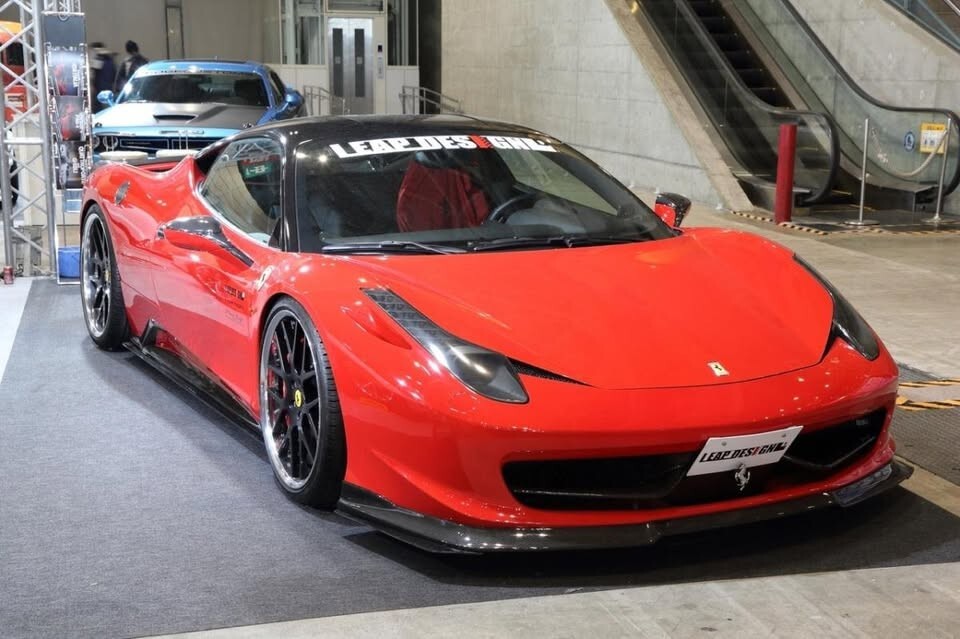 Leap Design Front Duct Wing Carbon Fiber 2010 - 2016 Ferrari 458
