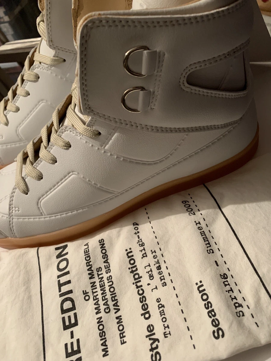 MAISON MARTIN MARGIELA H M TROMPE L OEIL HIGHTOP SNEAKER TRAINERS