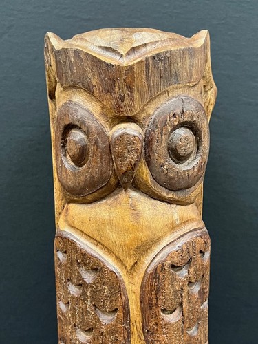CARVED WOOD OWL PAPERMACHE MOLD #S - Picture 10 of 10