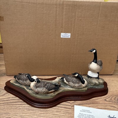 Boxed Border Fine Arts, Canada Geese Limited Edition No 450/1500 Box