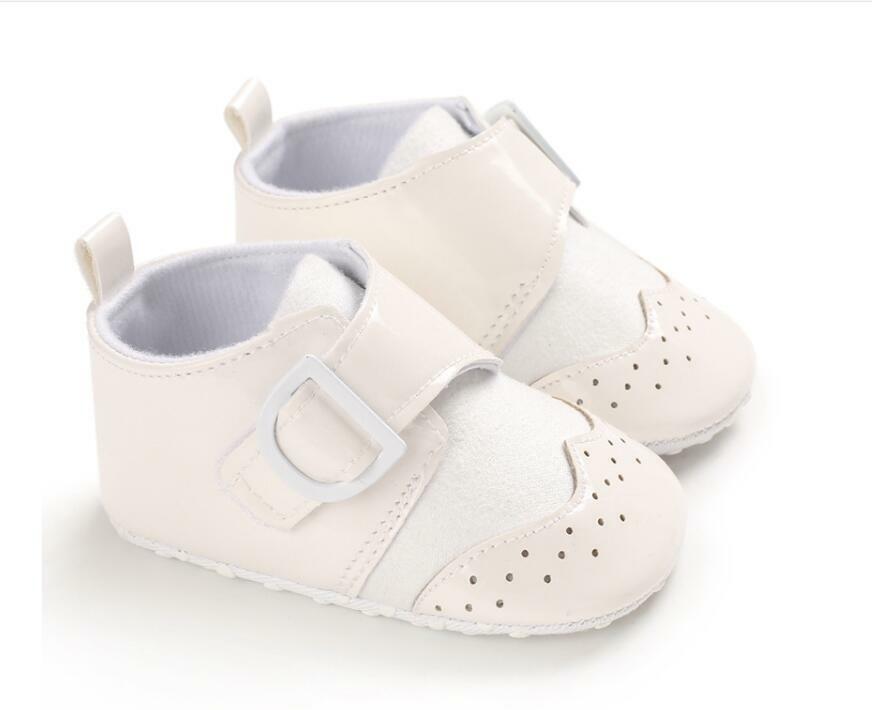 Newborn Baby Boy Crib Shoes Infant Oxford Booties PreWalker First Step