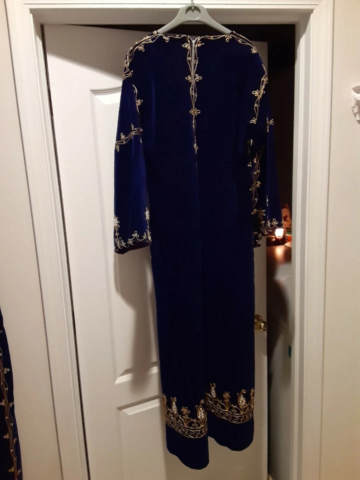 Vestido de noche caftán años 60 - 70 Foto 2 de 4