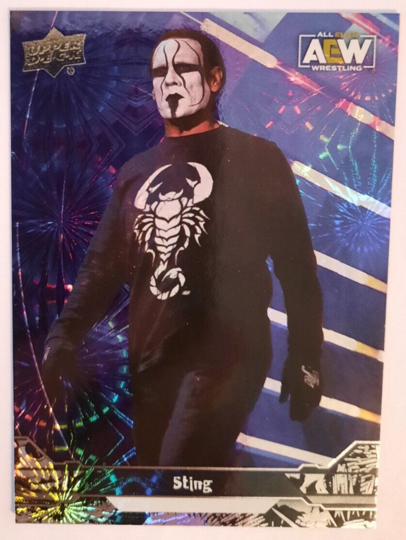 2023 Upper Deck AEW STING #44 Pyro Parallel All Elite Wrestling