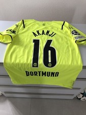 Borussia Dortmund BVB Matchworn Trikot Champions League 2021/2022 Manuel Akanji